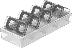 Organizador de Temperos Clear OU Natural 150ML 9PÇS