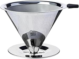 Coador Filtro De Café 103 Inox Peneira Aço Reutilizável Dúravel Sem Uso De Papel Premium