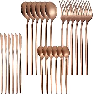 Conjunto De Talheres Aço Inoxidável 24 Pcs Faqueiros Kits