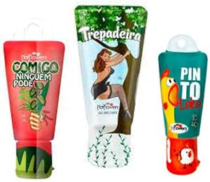 Kit Casal Sexshop Erotico Esqauenta Lubrifica Excita Namorados 15g Brasileirinhos