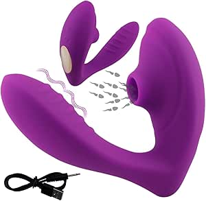 Vibrador e Sucção com 10 Velocidades Para Mulheres Sugador Clitóris Estimulador Erótico