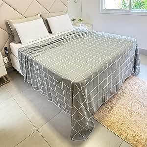 Jogo De Lençol Cama Queen 4 Peças Estampado 100% Algodão Com Elástico e Toque Macio Cozzilar (Modelo: 15)