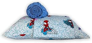 Jogo de Cama 100% Algodão Solteiro Estampado Spidey 1,40 m x 2,10 m Com 3 peças