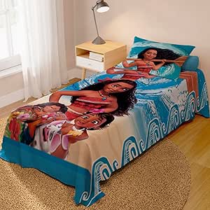 Jogo de Cama Lençol + Fronha Quarto Infantil Moana