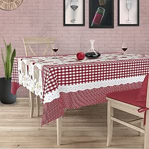 Toalha de Mesa 8 Lugares Térmica PVC 2,50M x 1,40M Estampada Premium (Modelo 04)