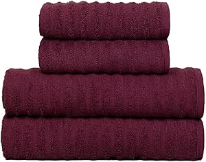 Jogo de Toalhas Fio Penteado Gigante 4 Peças - Soft (Marsala)