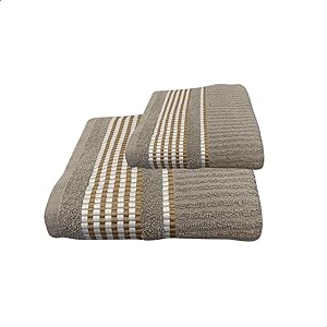 Kit 2 Toalhas Banho e Rosto, Jogo de Toalha Favo de Mel 100% Algodão 2 Peças, Toalha de Banho, Jogo de Toalha, Kit Toalha de Banho (Cinza Claro)