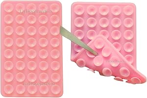 Suporte Celular Dupla Face 40 Ventosas para Celular Sucção Silicone para Iphone Android - ROSA G