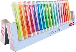 Marca-Texto – STABILO Swing Cool – Estojo suporte com 18 unidades – Em 18 cores
