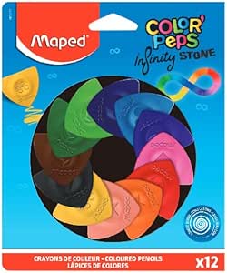 Lápis de Cor ColorPeps Infinity Stone, 12 Cores, Maped