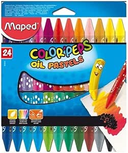 Giz Pastel Color Peps Estojo 24 Cores, Maped 44, Multicor