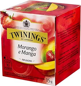 Twinings Chá Misto de Morango e Manga 15g (pacote de 10 saquinhos)