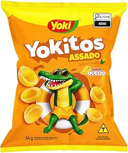 Salgadinho Assado de Milho Conchinha Queijo Yoki Yokitos Pacote 54g